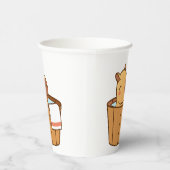 Capybara Party Paper Cup | Süße Tier Birthday Pappbecher (Rechts)