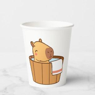 Capybara Party Paper Cup Süße Tier Birthday Pappbecher