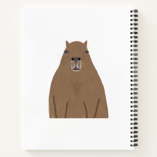 Capybara personalisiert notizblock (Rückseite)