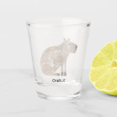 Capybara Personalisiert Schnapsglas (Vorderseite)