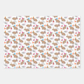 Capybara Personalized Kids Birthday White Geschenkpapier Set (Vorderseite 2)