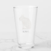 Capybara Personenname Glas (Rückseite)