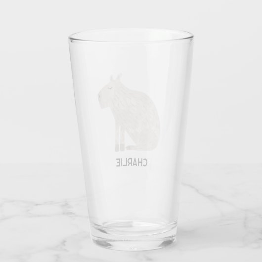 Capybara Personenname Glas (Rückseite)