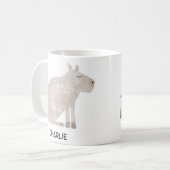Capybara Personenname Kaffeetasse (Vorderseite Links)
