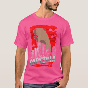 Capybara Pet Rodent Capyzilla T-Shirt