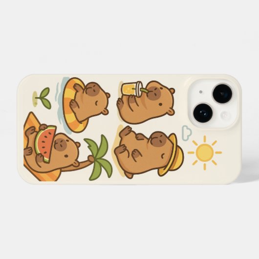 Capybara Phone case iPhone Hülle (Rückseite (Horizontal))