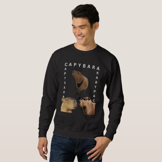 Capybara Photo Rodent Animal OK Pull Up Cappy Sweatshirt (Vorne ganz)