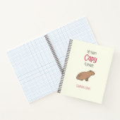 Capybara Planner Niedlich Chill HandGezeichnet Tie Notizblock (Innenseite)