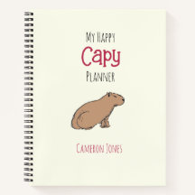 Capybara Planner Niedlich Chill HandGezeichnet Tie