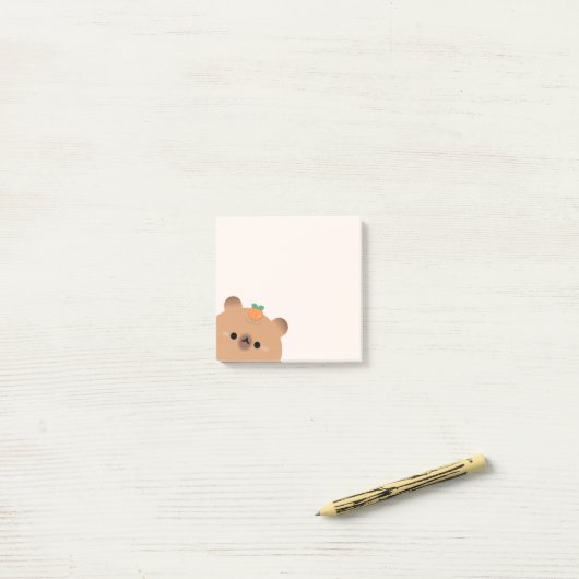 Capybara Post-it Klebezettel (Auf Schreibtisch)
