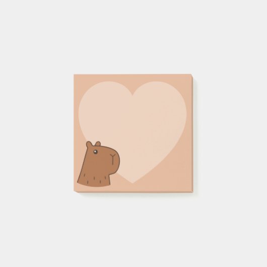 Capybara Post-it Klebezettel (Vorderseite)