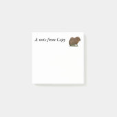 Capybara Post-it Klebezettel (Vorderseite)