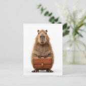Capybara Postkarte (Stehend Vorderseite)