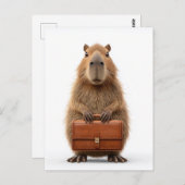 Capybara Postkarte (Vorne/Hinten)