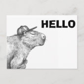 Capybara Postkarte (Vorderseite)