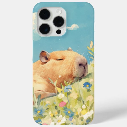 Capybara Power Nickerchen Case-Mate iPhone Hülle (Rückseite)