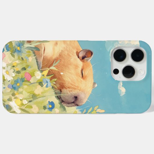 Capybara Power Nickerchen Case-Mate iPhone Hülle (Rückseite (Horizontal))