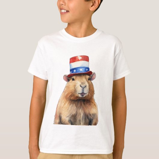 Capybara Präsident - Spaß und einzigartige Tierfre T-Shirt (Vorderseite)