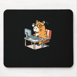 Capybara-Programmierer arbeiten an der Computerkle Mousepad