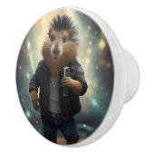 Capybara Punk Rock Singer, Keramikknauf (Rechts)