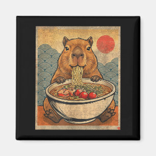 Capybara Ramen Japanisch Lustig Grafik Kawaii Anim Magnet
