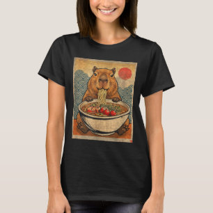 Capybara Ramen Japanisch Lustig Grafik Kawaii Anim T-Shirt