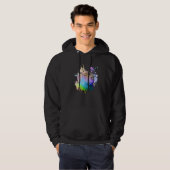 Capybara Regenbogen-Drip Hoodie (Vorne ganz)