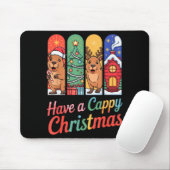 Capybara Reindeer Xmas Have A Capy Christmas Mousepad (Mit Mouse)
