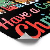 Capybara Reindeer Xmas Have A Capy Christmas Poster (Ecke)