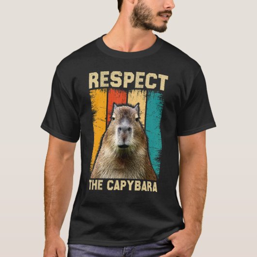 Capybara Respekt der Capybara T-Shirt (Vorderseite)