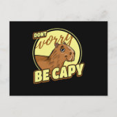 Capybara Retro Capibara Postkarte (Vorderseite)