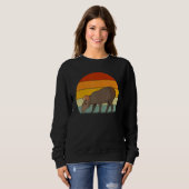 Capybara  Retro Style Vintage Sweatshirt (Vorne ganz)
