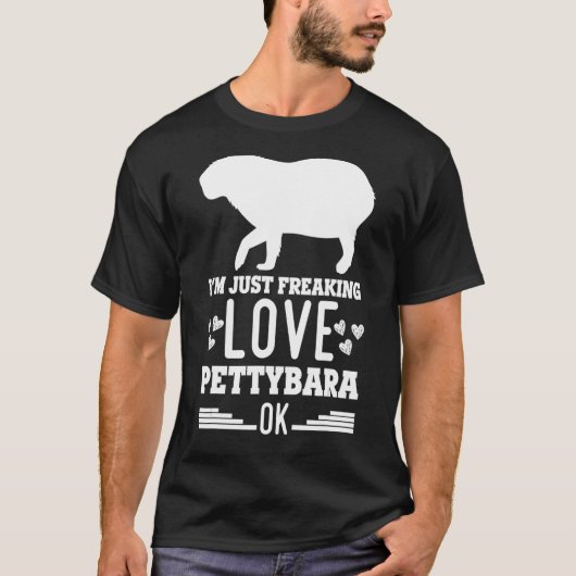 Capybara Riesenrodent für Pettybara T-Shirt (Vorderseite)