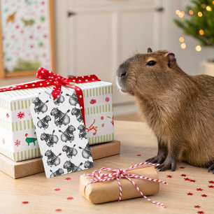 Capybara Rockstar Geschenkanhänger