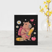 Capybara Rucksack Bleistift Bücher Kleinkind Kinde Karte (Gelbe Blume)