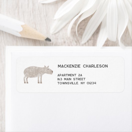 Capybara-Rücksendeadresse (Insitu)