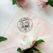 Capybara-Rücksendeadresse Gummistempel