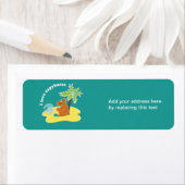 Capybara-Rücksendeadressen-Aufkleber (Insitu)