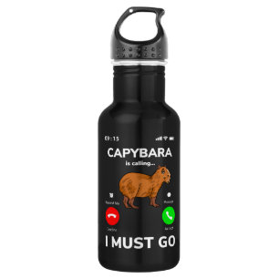 Capybara ruft an, dass ich gehen muss edelstahlflasche