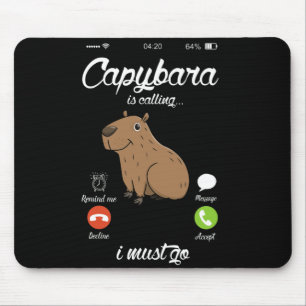 Capybara ruft Capibara-Nagetiertier Lover Mousepad