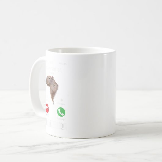 Capybara ruft Funny Capibara Rodent Animal L Kaffeetasse (Vorderseite Links)