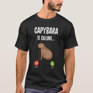 Capybara ruft lustiges Nagetier Tierliebhaber Humo T-Shirt