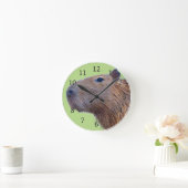 Capybara Runde Wanduhr (Zuhause)