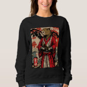 Capybara Samurai Japanese Warrior Ukiyo-e Art Anim Sweatshirt (Vorderseite)