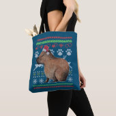 Capybara Santa Claus Ugly Weihnachtskraut Holida Tasche (Von Nahem)