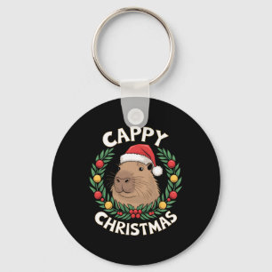 Capybara Santa Clause Weihnachten Funny Cappy Chri Schlüsselanhänger