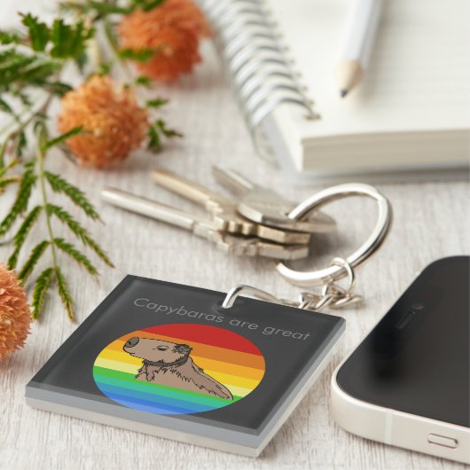 Capybara Schlüsselanhänger (Vorderseite rechts)