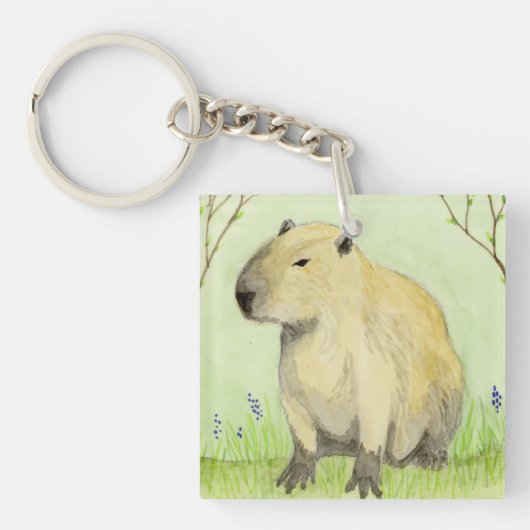 Capybara Schlüsselanhänger (Vorderseite)
