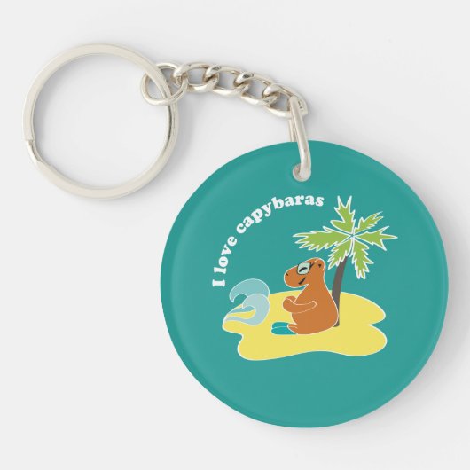 Capybara Schlüsselanhänger (Vorderseite)