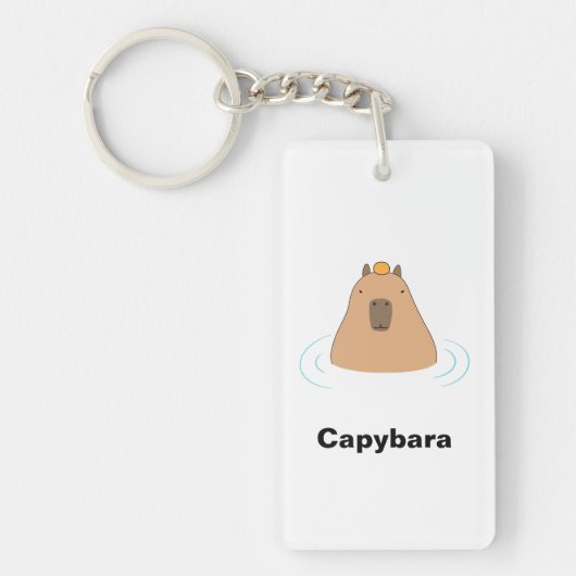 Capybara Schlüsselanhänger (Vorderseite)
